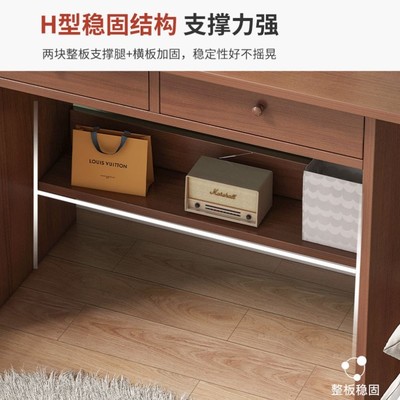 60/70/80cm宽电脑台式桌小户型家用卧室书桌实木色小型单人桌子
