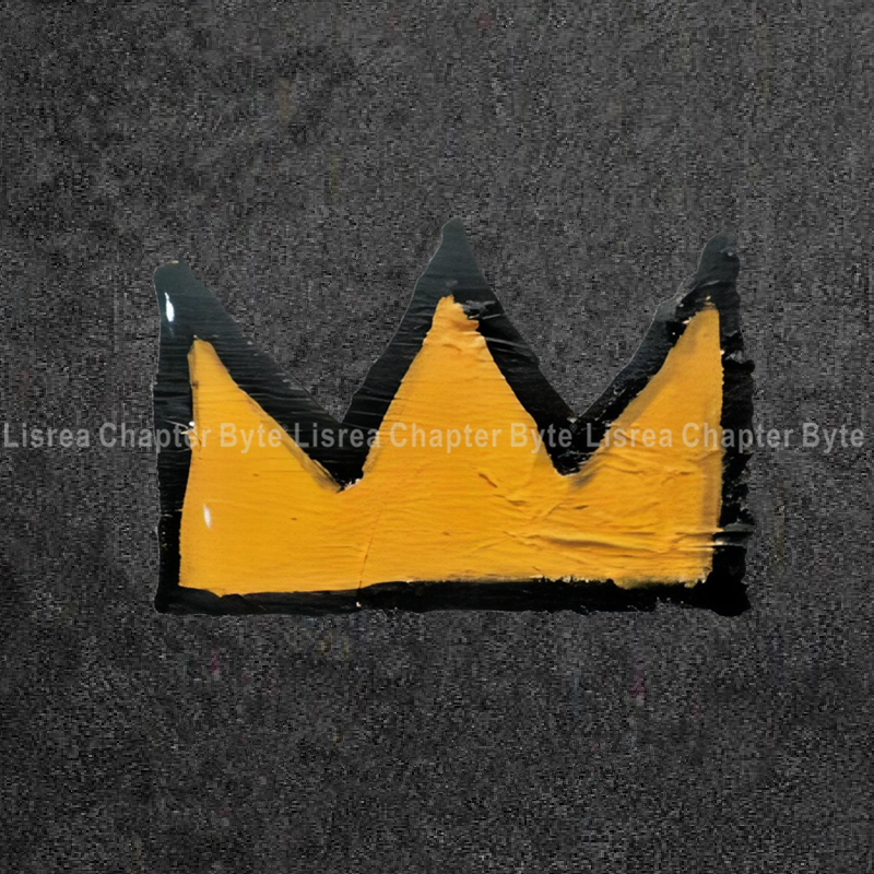 JDM贴纸皇冠金王冠 涂鸦笔触标志平板平面电动车遮盖遮痕装饰贴纸
