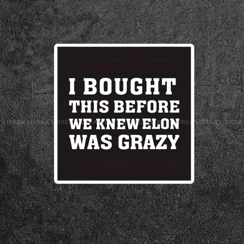 汽车贴纸马斯克特斯拉Model3/Y创意搞怪车贴车身玻璃后尾箱装饰贴