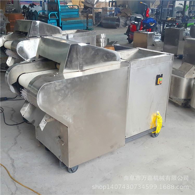 电动大蒜切片机 马铃薯切块机 万嘉 食堂厨房切菜机