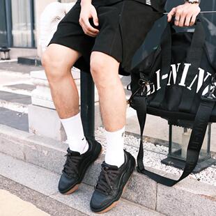 李宁月白2.0丨板鞋男鞋小白鞋撞色舒适百搭经典休闲鞋AGCU275-1