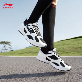 李宁R037丨跑步鞋透气网面女2025春季潮流休闲慢跑鞋ARSU068