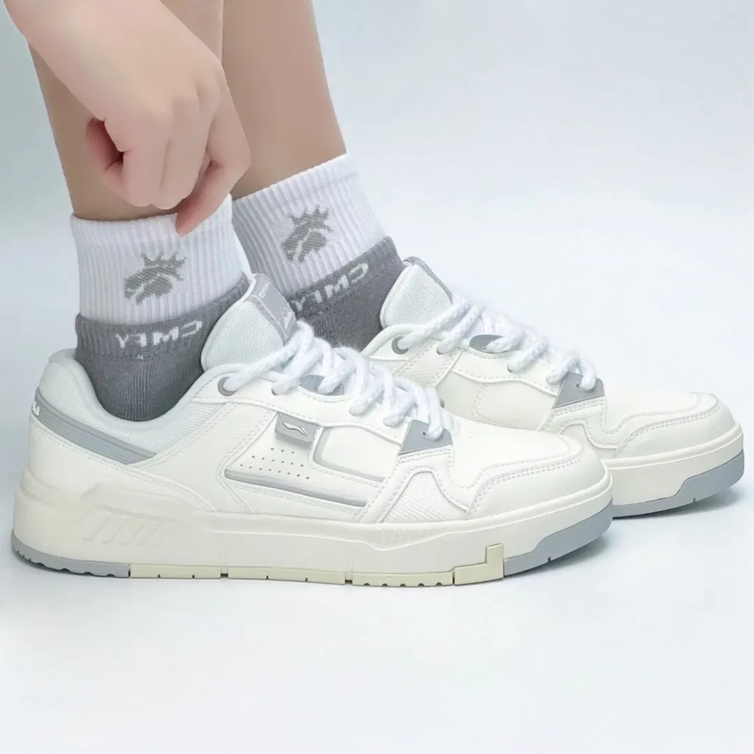 李宁休闲鞋女鞋2023秋季新款ACE板鞋V2鞋子轻便透气运动鞋AGCS156