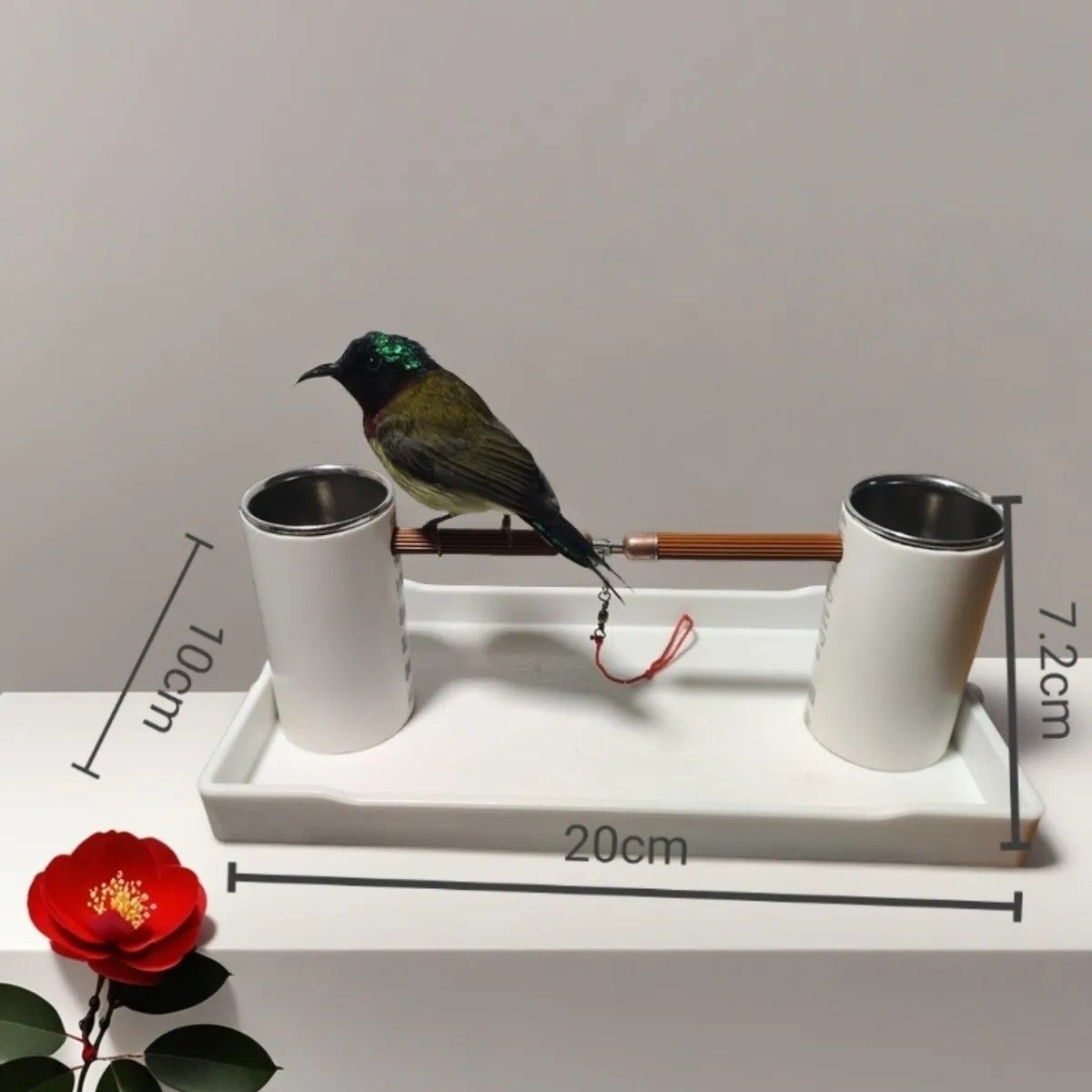 小型鸟站架鸟架适合绣眼贝子黄雀山雀等鸟笼鸟架鸟站架鸟盘鸟神器