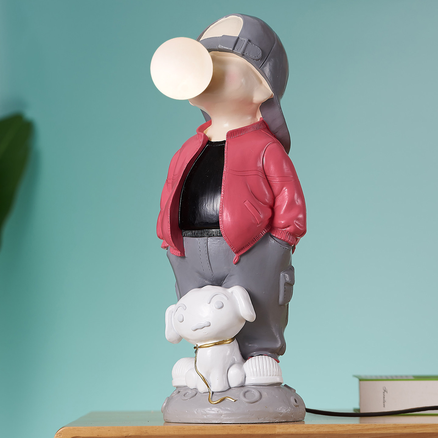 大号新款存钱罐高颜值可爱狗狗创意夜灯儿童储蓄罐装饰品摆件礼品