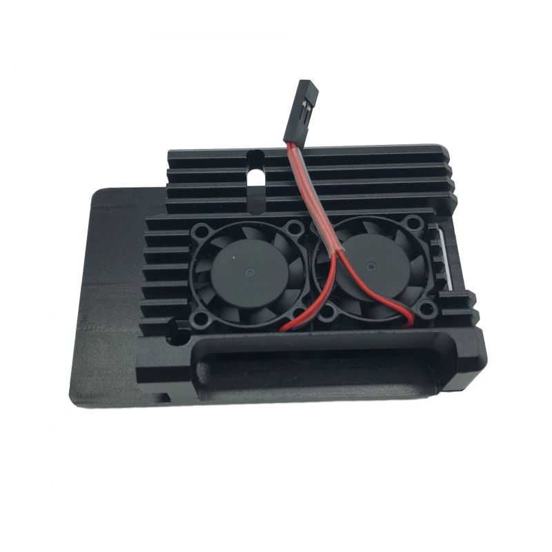 树莓派外壳盒子raspberrypi3代b型2b/3b 通用铝合金散热壳子3代黑