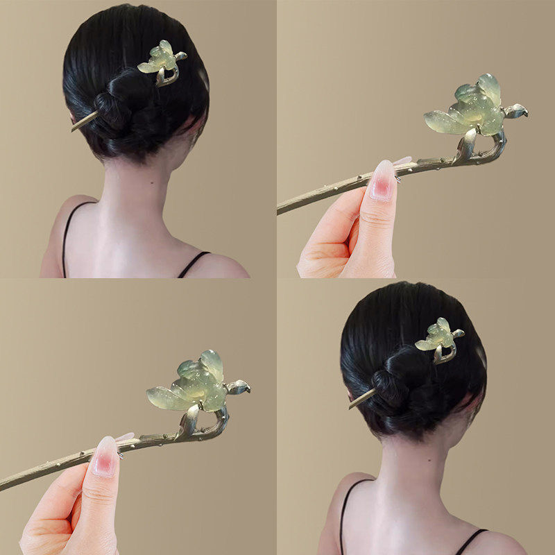 清水出芙蓉国风荷花发簪