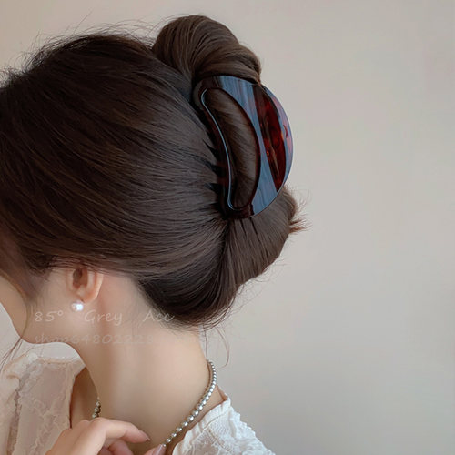 法式醋酸高级感鲨鱼夹