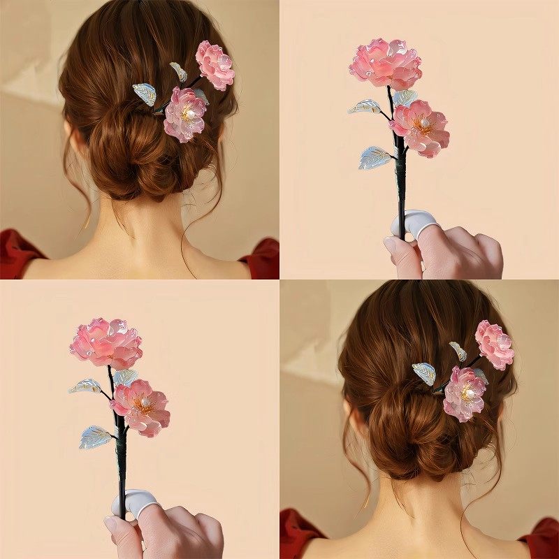 朵儿朵~云生海棠!花朵发簪!古