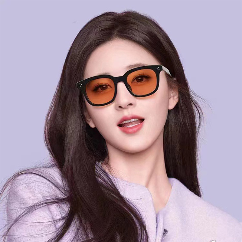 GM墨镜女款2025新款小方框露丝同款 小脸方圆脸茶色素颜防晒太阳