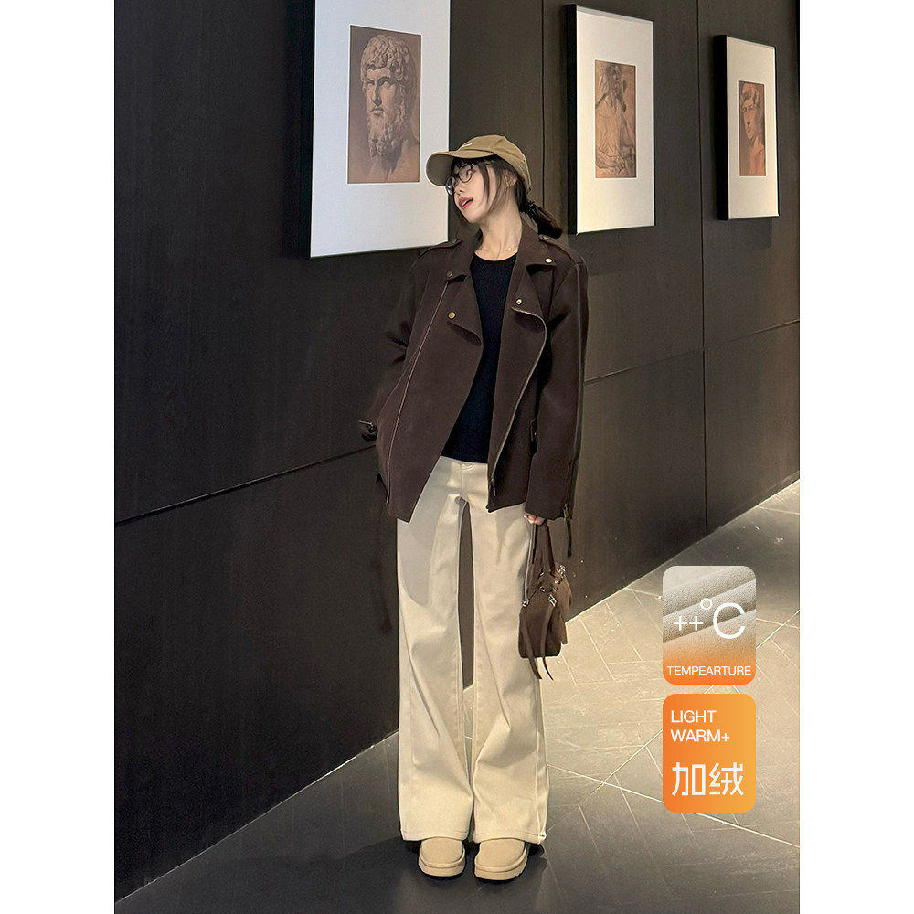 王家有鱼加绒爆款浅色系牛仔裤秋冬新款时尚微喇裤显瘦气质裤子女,女装/女士精品,牛仔裤,淘宝优惠券,粉丝福利购,淘宝优惠卷