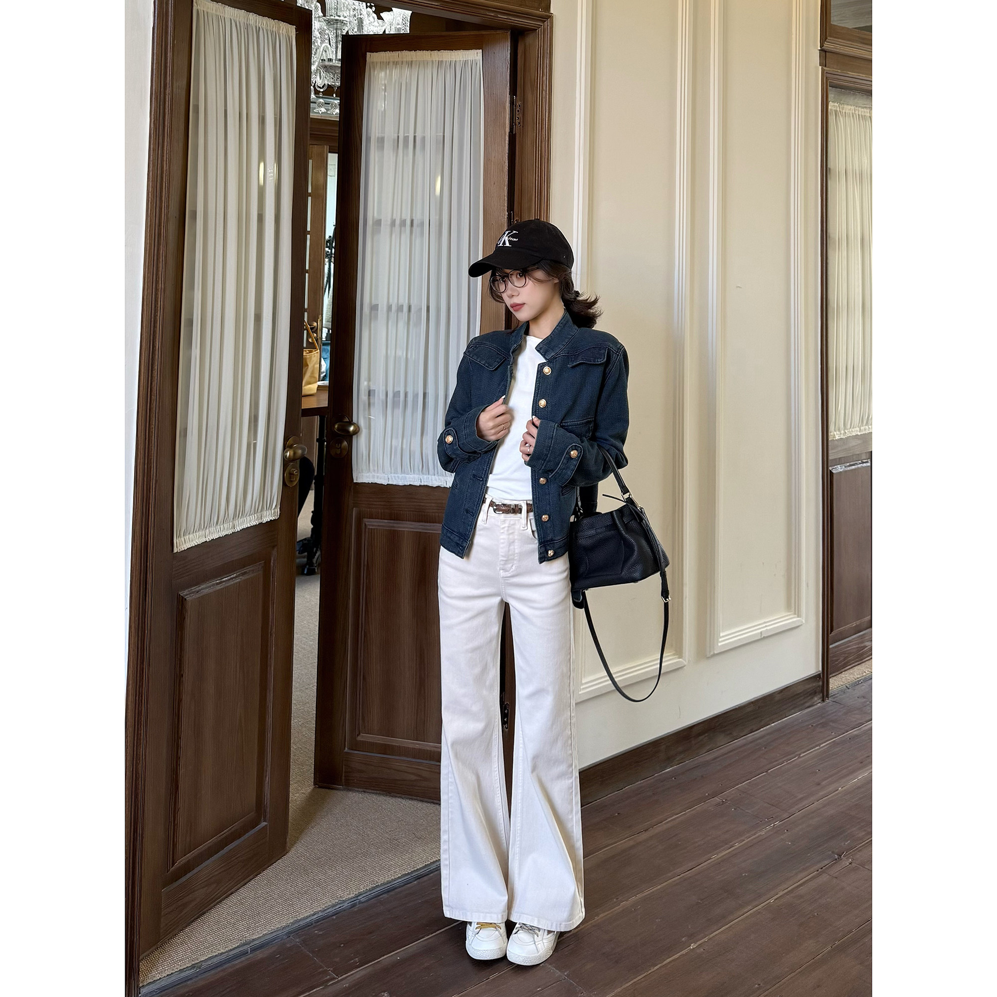 王家有鱼不贴腿微喇裤女2026春季新款修身显瘦牛仔裤复古时尚长裤,女装/女士精品,牛仔裤,淘宝优惠券,粉丝福利购,淘宝优惠卷