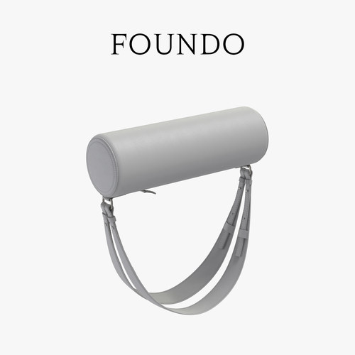 FOUNDO灰色画桶包小号背包