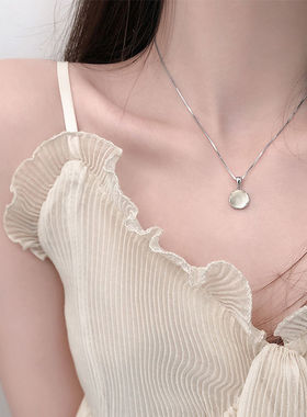 2025新款白玉髓轻奢小众设计项链
