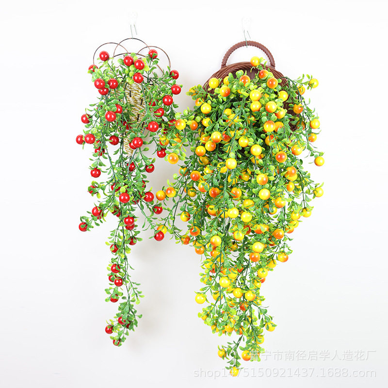 墙面装饰假花藤条客厅壁