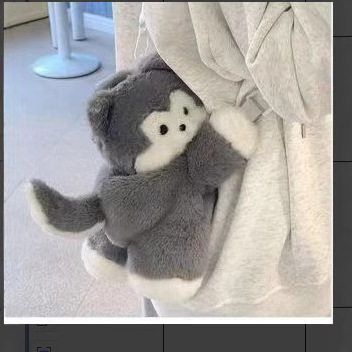 可爱哈士奇单双肩包趴趴包背包