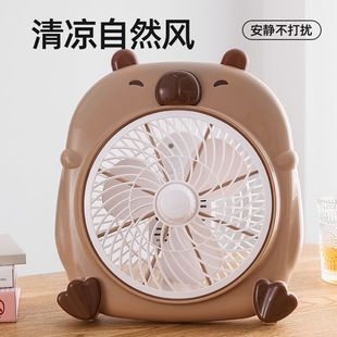 桌面静音卡通 小型电风扇迷你学生宿舍床上头小风扇家用办公室台式
