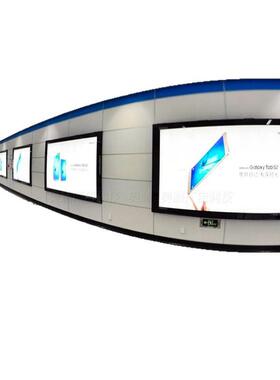 地铁轨行区灯箱室外防水灯箱地铁包柱灯箱高铁站铝型材嵌入式灯箱