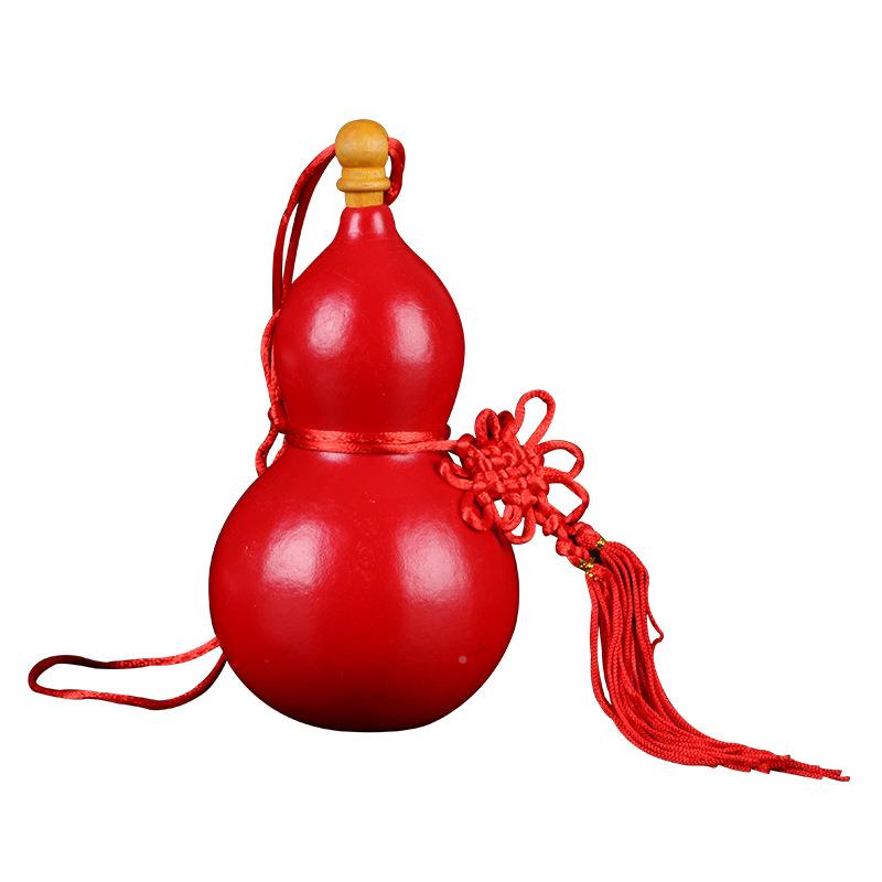 亚腰木栓天然彩绘PJN葫芦吉祥图结案工艺小葫芦国摆件中葫芦葫芦