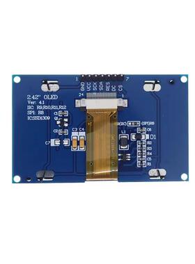 2.42寸OLED显示屏128x64白光oled屏2.42寸液晶屏2.42寸点阵屏模块