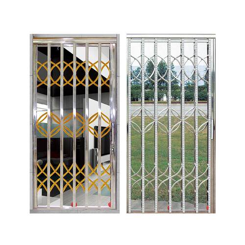 不锈钢拉闸门折叠阳台家用入户推拉大门伸缩防盗平移门定制厂家