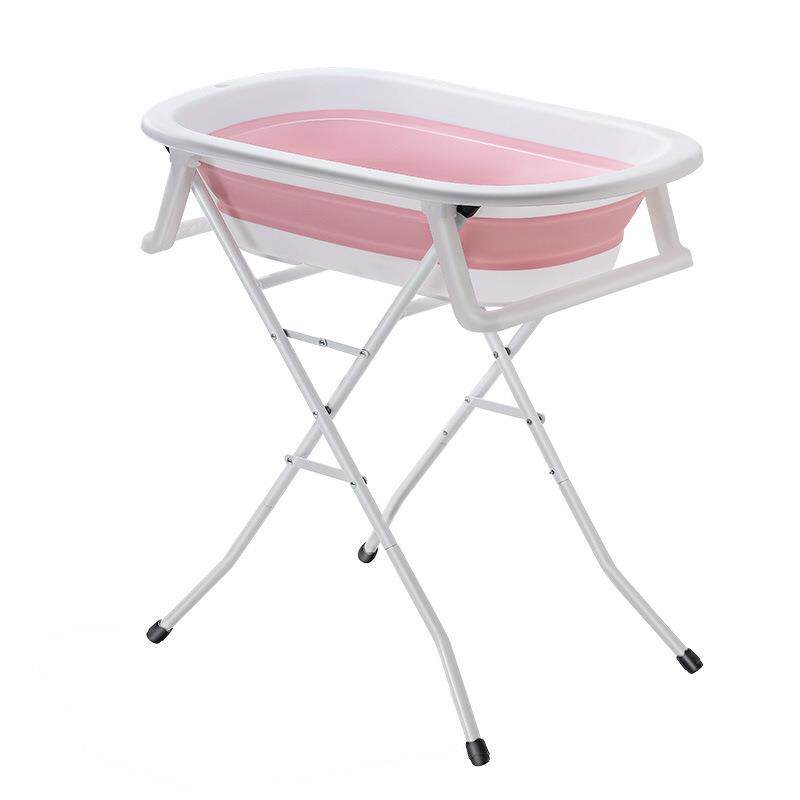 免弯腰宠物洗澡盆折叠浴盆猫咪小狗浴桶沐浴盆加高架子支架澡盆子