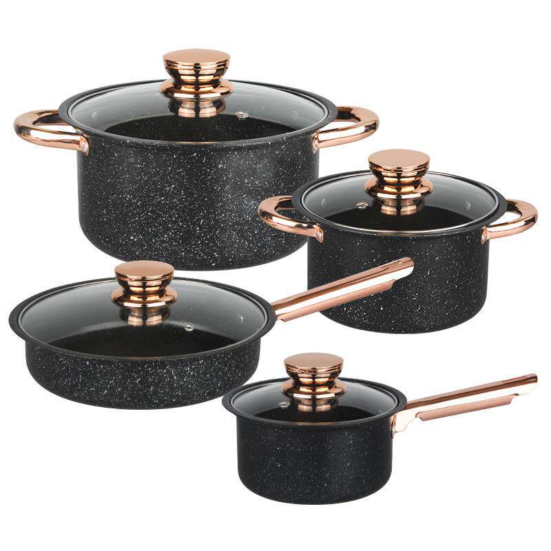 8pcs不锈钢锅具套装厨房套装锅具pots12件套装产地货源酒店