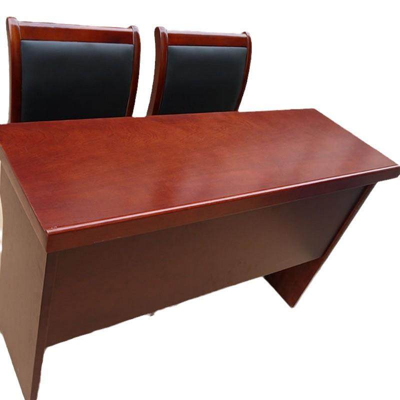 会议桌培训桌双人三人胡桃色长条形桌会议条桌桌椅