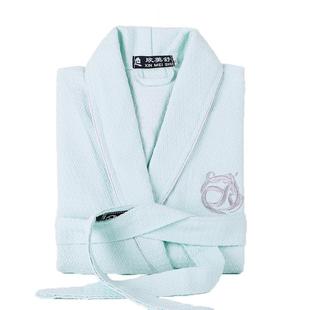 纯棉浴袍男女士华夫格浴衣酒店睡袍情侣晨袍美容院bathrobe