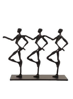 现代简约设计感三人舞蹈摆件客厅电视柜样板间酒店商场陈列装饰品