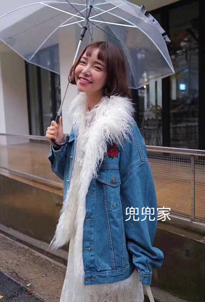 Stylenanda玫瑰花刺绣短外套