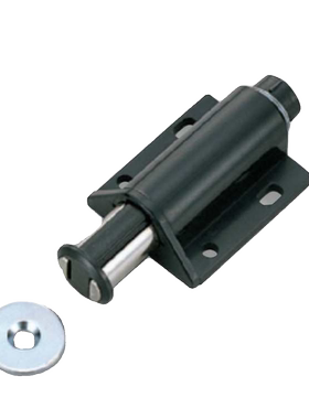 磁吸圆形单触开放式门碰 C-107-W-1/C-107-1 磁力型 ABS树脂 黑色