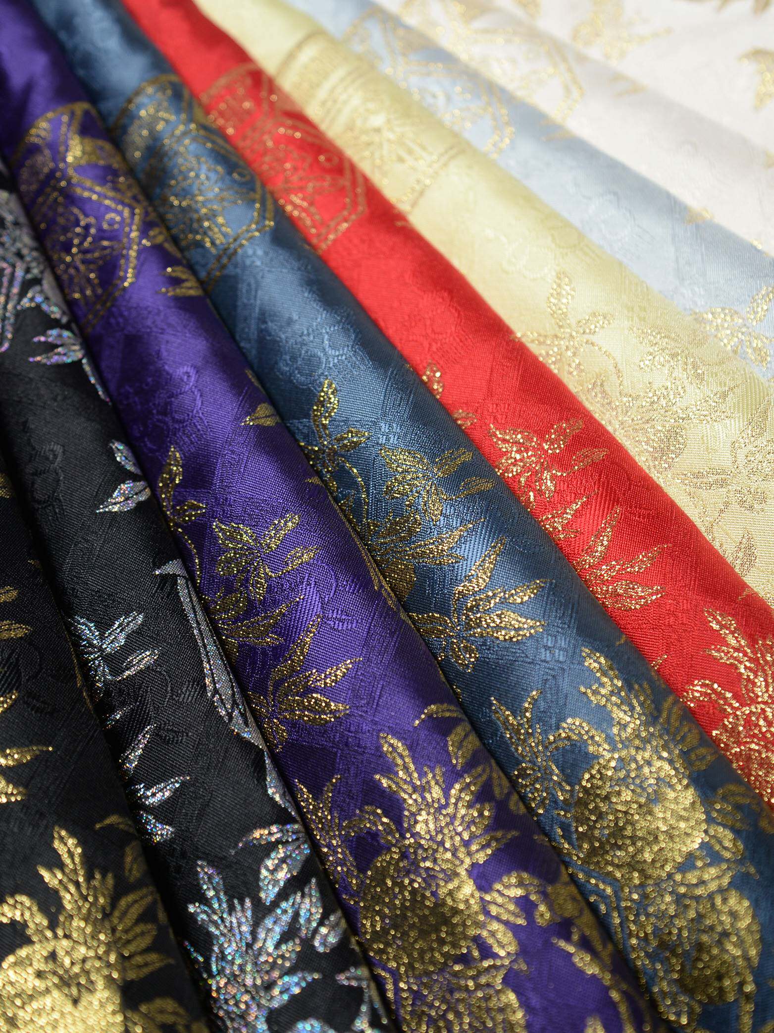 仿螺钿马面裙奁上凤吉祥纹提花织金汉服明制秋冬布料玉猫小阁原创