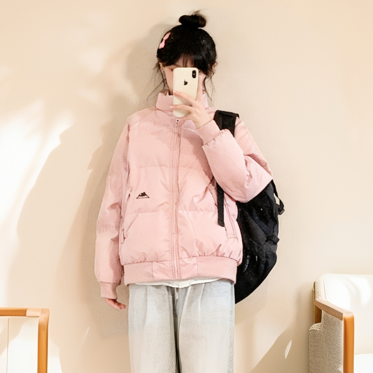 2025秋冬款羽绒服女短款小个子立领棒球服宽松加厚时尚潮流外套