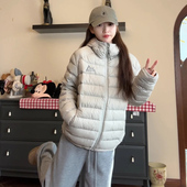 时尚 2025年新款 白鸭绒排骨轻薄连帽羽绒服女情侣户外休闲短款 外套
