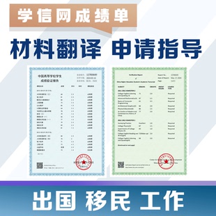 学信网成绩认证翻译填写中英文成绩单excel表格填写处理网申指导
