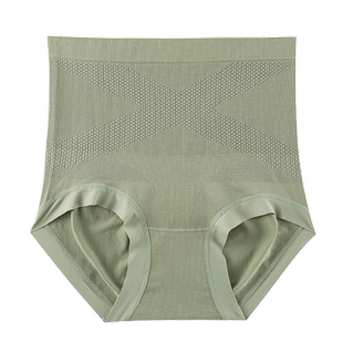 蕉轩黑绷带中高腰无痕内裤女抗菌收腹提臀收小肚子女生三角裤新款