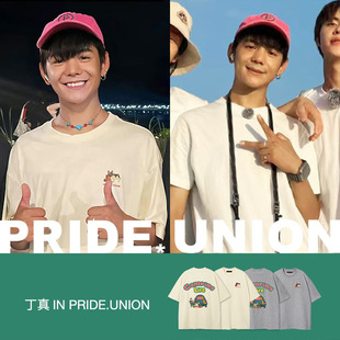 UNION宠物系列法斗户外露营帐篷中性宽松T恤 PRIDE 丁真同款