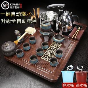 68长茶盘家用2023新款小型泡茶台全自动一体烧水壶功夫茶具套装