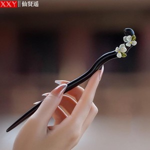 新中式发簪高级感木钗子古风发饰汉服旗袍配饰2025新款发张簪子女