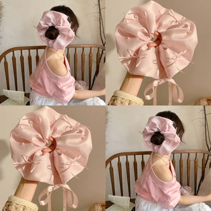 仙賢遙蝴蝶結珍珠飄帶超大號發繩