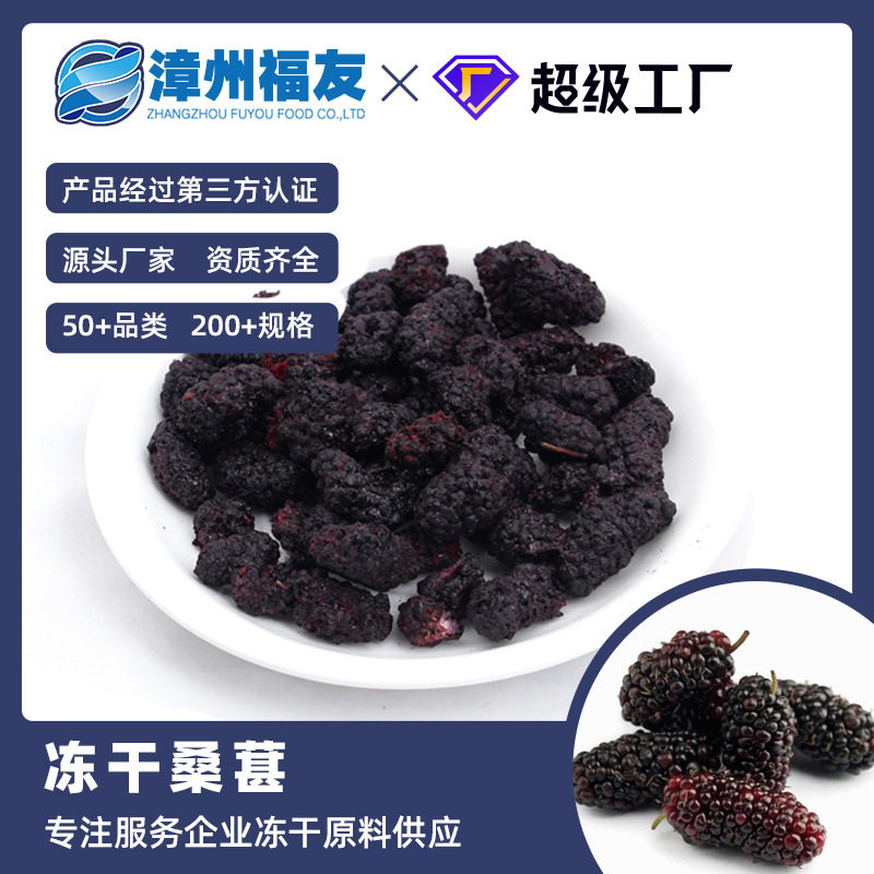漳州福友蔬果桑葚冻干果蔬干批货即食水果茶原料散装脱水果蔬脆粒