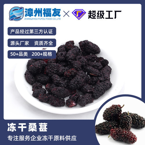 漳州福友蔬果桑葚冻干果蔬干批货即食水果茶原料散装脱水果蔬脆粒
