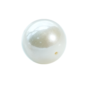 杰米天然淡水珍珠散珠圆珠带孔澳白小灯泡女士手链项链DIY配珠