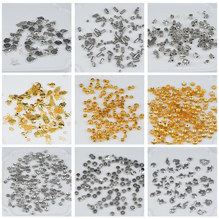 杰米金色花托大礼包吊坠隔片隔珠三通小鱼混合手串手工diy配件