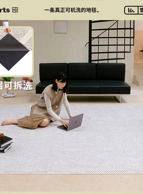 CCFARTS 贝克街道客厅沙发可机洗地毯双层可拆洗无胶地垫轻奢高级