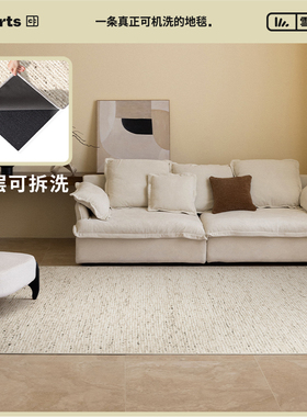 CCFARTS 连卡弗 可机洗无胶地毯客厅可拆洗意式轻奢高级