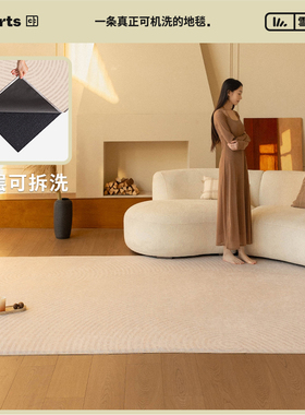 CCF 康罗登园现代风可机洗地毯双层可拆洗客厅地垫卧室房间高级感