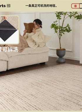 【轻绒款】CCF 白日松苔现代风客厅可拆卸机洗沙发地毯无甲醛耐脏