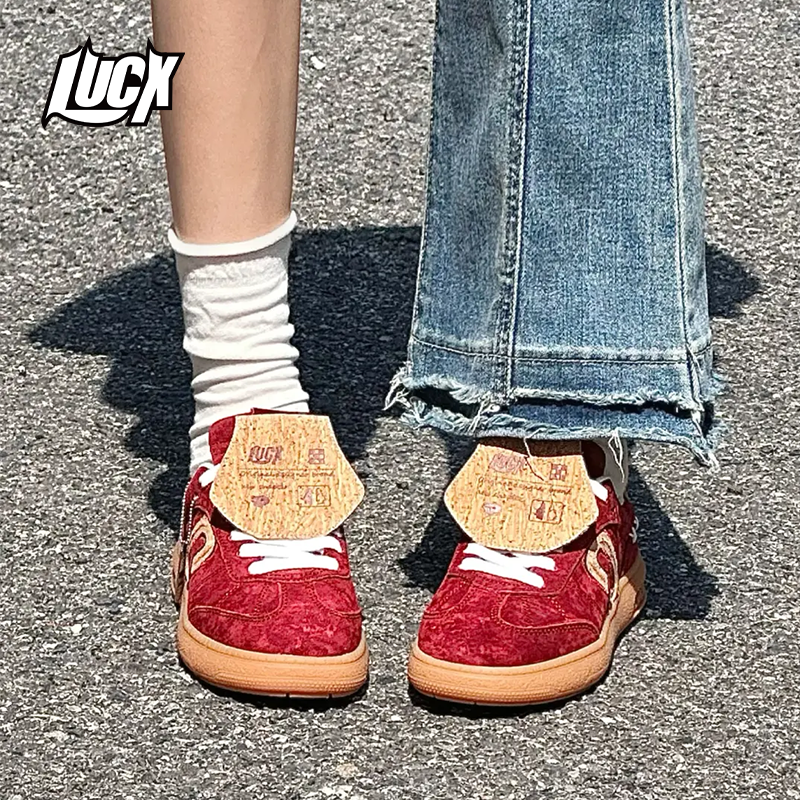Lucx德训鞋夏季爆款情侣男女同款厚底鞋子潮流时尚百搭增高阿甘鞋